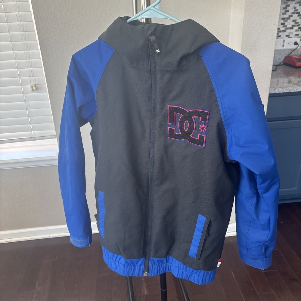 DC Jacket Boys Youth M-12‎ Black Blue Troop Insulated Snowboard Ski Anthracite